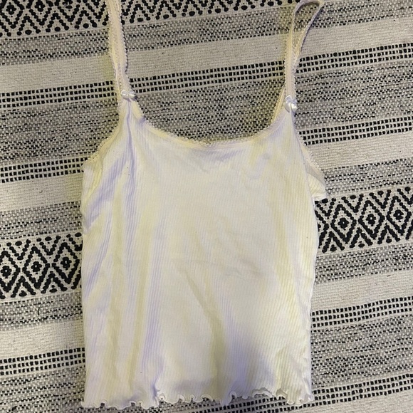 Victoria's Secret Other - Victoria's Secret county line Cream Ribbed lace Cami